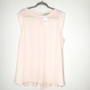 Loft Pale Pink Blouse, NWT